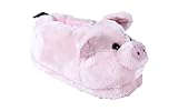 Happy Feet Slippers Pink Pig Animal Slippers for Adults and Kids, Cozy and Comfortable, As Seen on Shark Tank (X-Large)