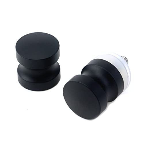 Wealrit 1 Pcs Diameter 1.2 Inch Back To Back Shower Door Handle,Shower Glass Door Knob,Black Bathroom Pull Knob,Round Bathroom Door Knob For Glass Door Sliding Door #TOP4