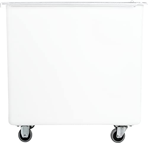 Image of Carlisle FoodService Products BIN4402 Portable Ingredient / Food Storage Bin with Sliding Lid, 44 Gallon, White