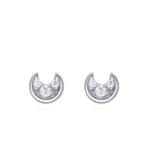 Ensemble de bijoux en argent sterling 925 étoile lune et zircon de prestige