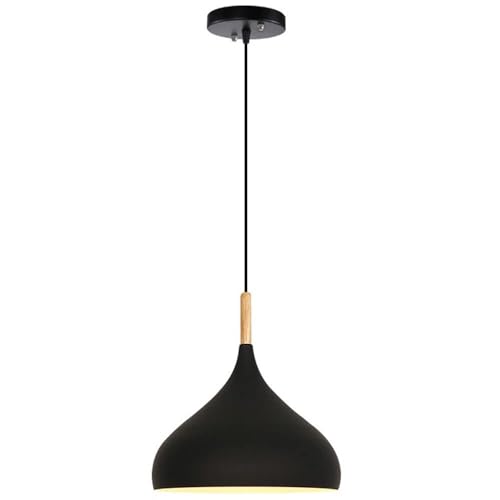 Candelabro de madera macarrón nórdico y lámpara colgante vintage para techo de isla de cocina