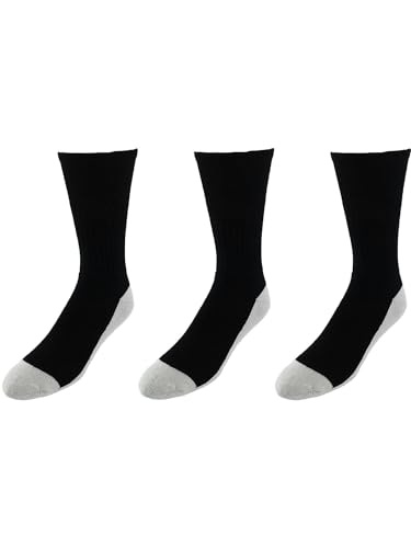 Pro Feet Men's Athletic Health Crew Cotton Blend Socks (3 Pair Pack)4