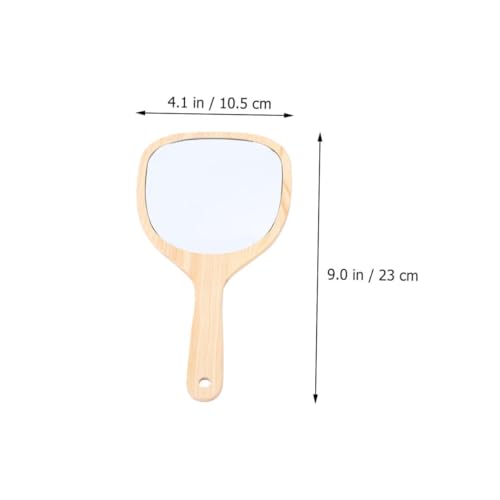 Veemoon 2 piezas espejo de maquillaje portátil de mano miniatura 2