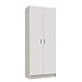 Habitdesign 007142O - Armario Multiusos escobero de 2 Puertas, Color Blanco Mate,...
