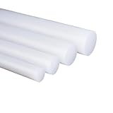 50 cm durchscheinend weiß Polypropylen Rod PP Stick Kunststoff Bar Dia.8mm ~ 50mm(8x500mm 3Pcs)