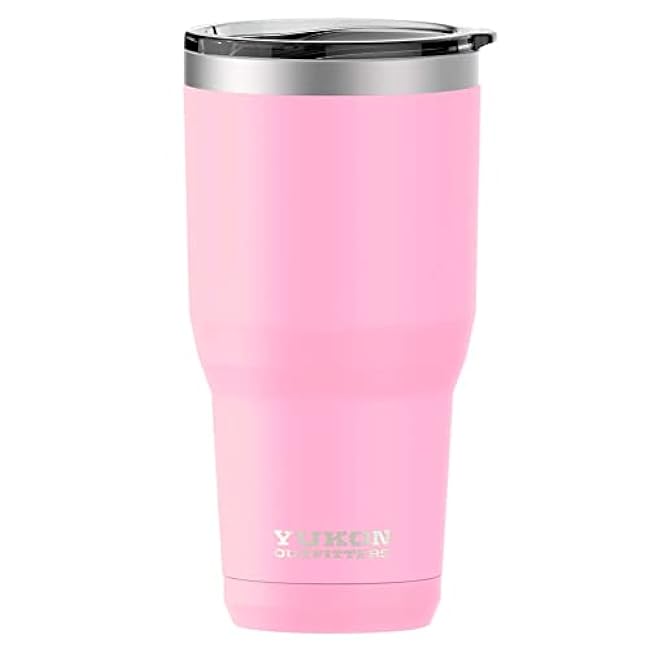 Yukon Outfitters Freedom High Grade 18/8 Corrosion-Resistant Stainless Steel Double Wall Vacuum Insulated Tumbler (20 oz/ 590ml) - 7.3 H x 3.4 Top dia. / 2.7 Bottom dia., Dad Bod - Navy