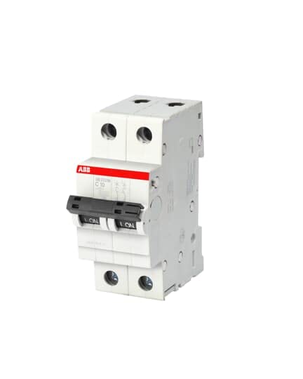 ABB 1SYS272012R0064 6 AMP 2 POLE- 10 KA MCB TYPE C- PROVISION FOR