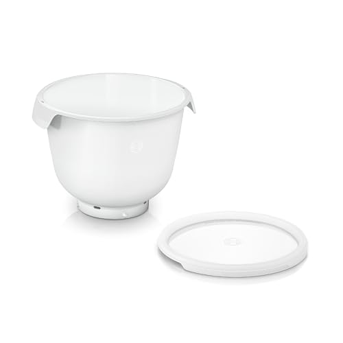 Bosch Kunststoff-Rührschüssel MUZS6KR mit Deckel und Griffen 5 5 L BPA-frei flexibel Zubehör Küchenmaschinen Serie 6