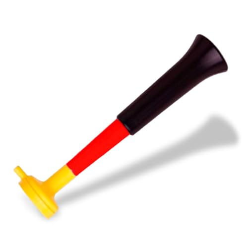 FUN FAN LINE 3er-Pack Vuvuzela. Trompeten DREI Teilen. Kompakte zerlegbare Hupe für Partys und Sportveranstaltungen. 108 DB Animation für und Erwachsene Leicht zu transportieren