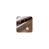 Baroque Pearl Necklace for Women, Irregular-Shaped Gold Pearl Chain, Minimalist Luxury Pendant Necklace for Women