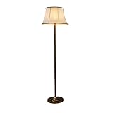 Naiyn Lámpara De Pie Minimalista Noche Creativa Iluminación Vertical Tela Pantalla Linterna Estándar Hierro Forjado Accesorios De Pie Dormitorio Lámparas De Noche Estudio Sala De Lectura Hogar