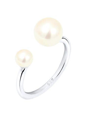 Elli - Bague Femme - Argent 925/1000 Perle d'Eau Douce