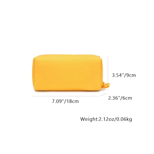 Image of Pencil Case Durable Oxford Pencil Pouch for Pens School Supplies (Yellow,Oxford)