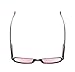 Medspex Clara Oval FL-41 Glasses Black Silver Floral Women Pink Tint Migraine FL41 Blue Light Sensitivity Photophobia Reader