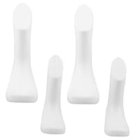 EPIGEIST Baby Foot Mannequin Display Models for Socks and Shoes, 4pcs Plastic Hollow Foot Forms, White and Skin Tone, 9cm 11.5cm, Sock Display Holder for Tiny Footwear Stores