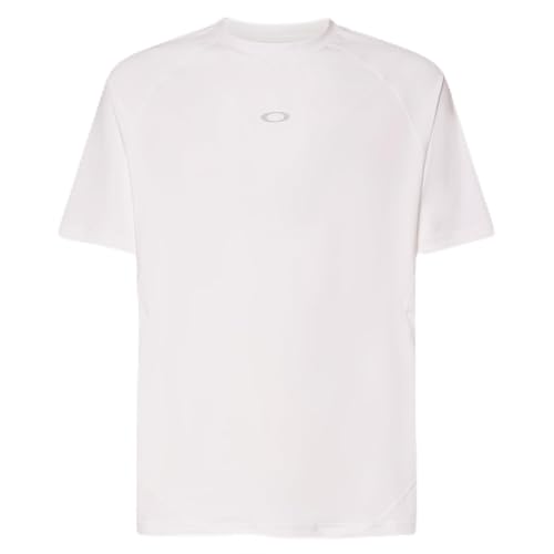Oakley Men's Standard Repreve Ellipse Short Sleeve Rashguard, White