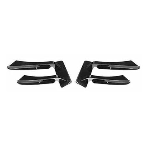 Aileron de protection avant Audi A5 B9 anti-rayures en noir brillant