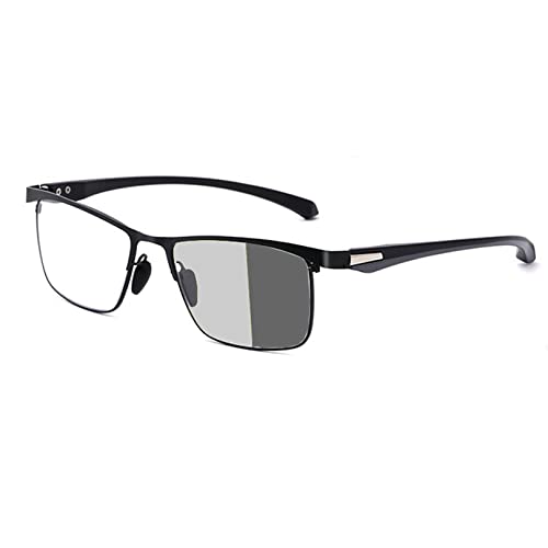 WangSiwe Gleitsichtbrille Lesebrille Progressive multifokale Brille Computerbrille Sonnenbrille Herren Damen Ultraleichtem Retro (Size : +1.5) Cover