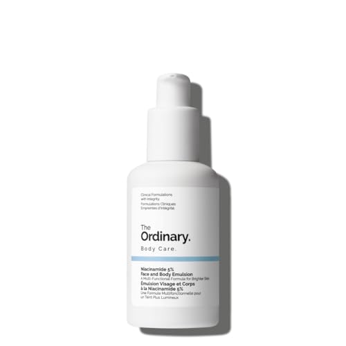 The Ordinary Niacinamide 5% Face and Body Emulsion, Emulsione viso e corpo, Correttore per macchie scure e tono cutaneo, 100ml
