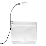 table basse salon aquarium Expérience visuelle claire : ce kit d'aquarium Betta offre un design transparent, permettant une observation vive des poissons et améliorant l'attrait décoratif pour toute maison ou espace de bureau