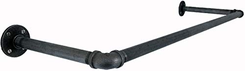 Fe20six Perchero de Pared para Ropa, Percha para Colgar Ropa Industrial, Ahorro de Espacio Negr Cover