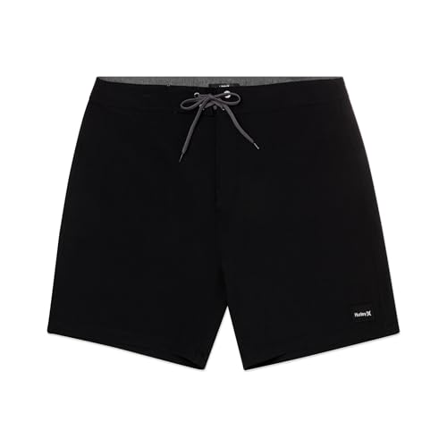 Hurley Mens Phantom Eco One & Only 18in Outseam Boardshort Black 34IN