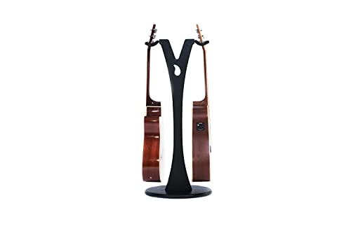 Ruach GS-1 Double support en bois pour guitare acoustique et électrique Noir - Les Beatles, Paul McCartney, John Lennon, RIngo Starr, George Harrison Ruach GS-1 Double support en bois pour guitare acoustique et électrique Noir