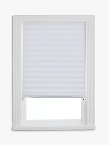 Self-Adhesive Pleated Blinds (090cmx150cm) White (6 Pack))