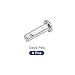 METALLIXITY Clevis Pins (5mmx16mm) 4Pcs, Single Hole Flat Head 304 Stainless Steel Fastener Pin - for Metal Devices, Furniture Installation, Industrial, DIY