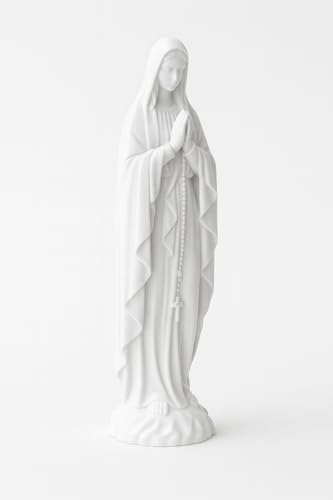 Estatua Virgen de Lourdes 5.5" Blanca Znet3D miniatura 5