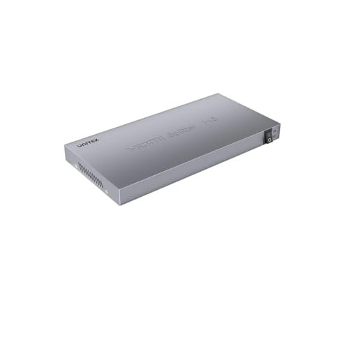 UNITEK Divisor HDMI 4K (1 entrada y 8 salidas), color gris espacial