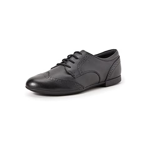 Geox Girls Jr Plie' B Black Lace-up Shoes Cover