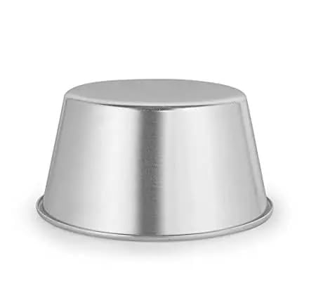 Image of TANISHI KITCHEN'S Aluminium Ice Bowl /Ice Donga Set /Barf Dibba and Cake Baking Mould Multipurpose Kitchen & Baking Container Silver (1)