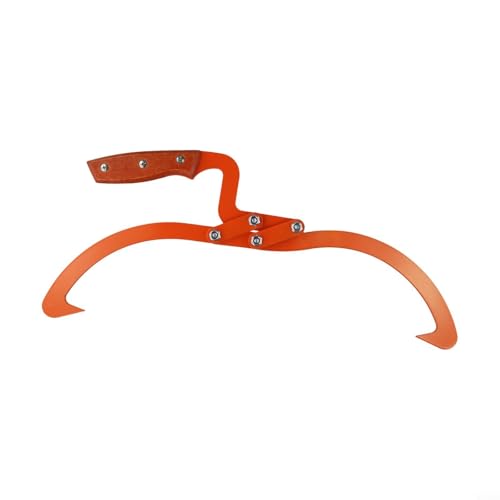 NINMORTH Holzzange, 150 kg Tragkraft, Holzgreifer mit sicherem Haken, Brennholzheber für den Außenbereich (33 cm)