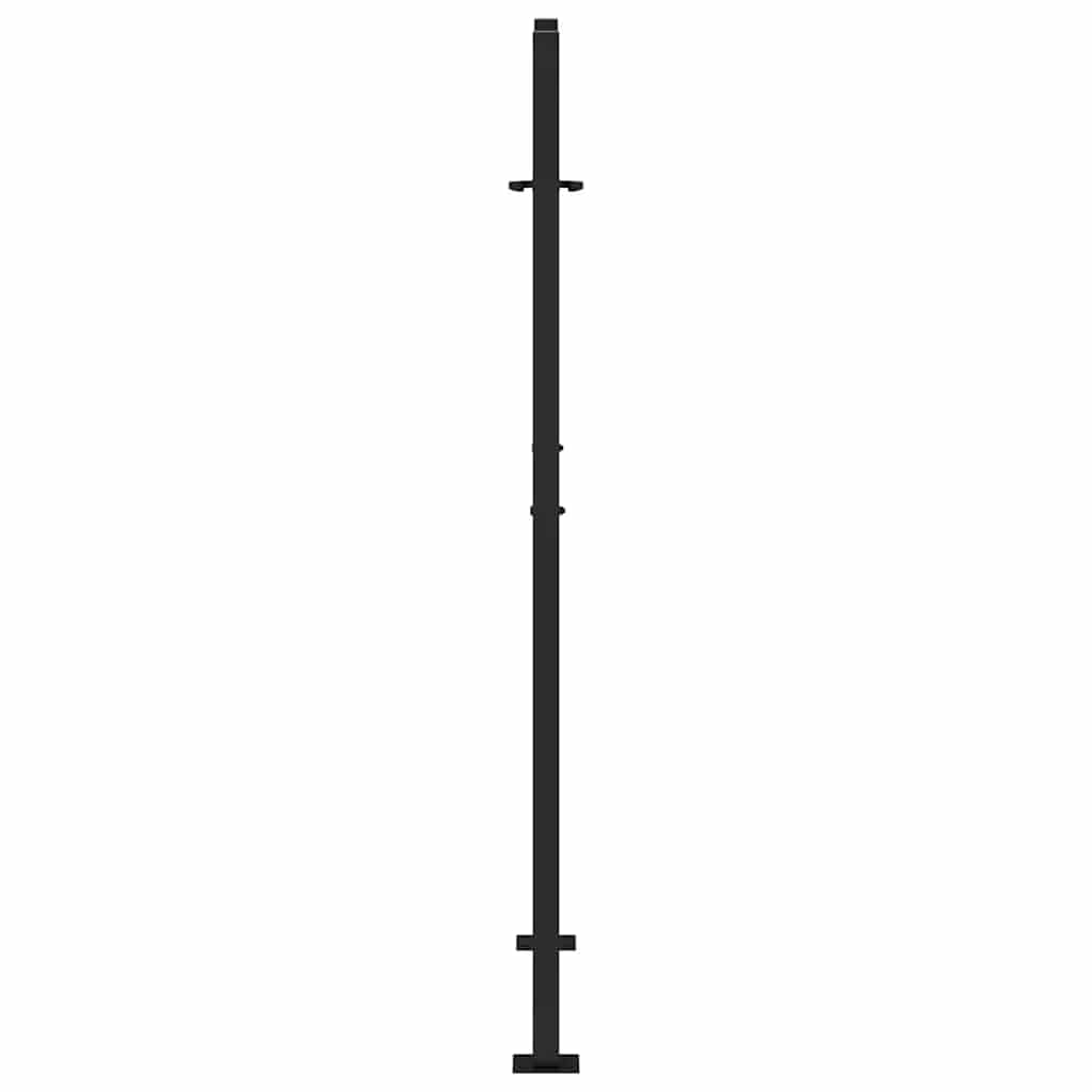 vidaXL Cancello Giardino Nero 100x150 cm in Acciaio Design a Fiamma, cancello della Recinzione, cancello Esterno, cancello del Metallo