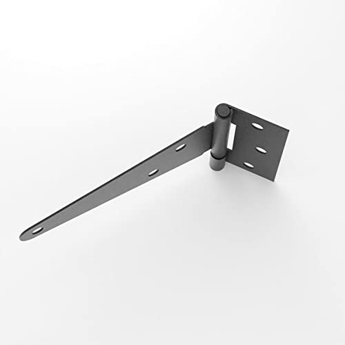 Renovators Supply Manufacturing 5 Inch Black T Strap Shed Door Hinge Flush Mount Cast Iron Barn Door Shed Hinge With Hardware Pack Of 6 #TOP3