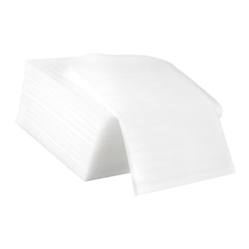 KALLORY Epe Foam Wrap Bags 100 Sheets Moving Supplies for Plates Glasses Cups Cut to Size Waterproof Packaging