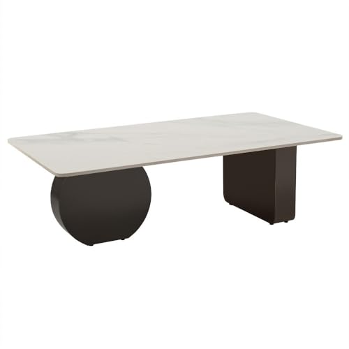 Image of Wakefit Center Table | 1 Yr Warranty | Coffee Table for Living Room Wooden, Tea Table for Living Room Wooden, Sofa Table, Free Installation from Brand, Modern Multi-Functional & Wobble-Free(Typica)