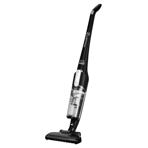 Rowenta RH6545 Air Force Light Akku- Staubsauger; Kabelloser Handstaubsauger mit LED- Beleuchtung; Beutellos; 14,4 Volt, Schwarz