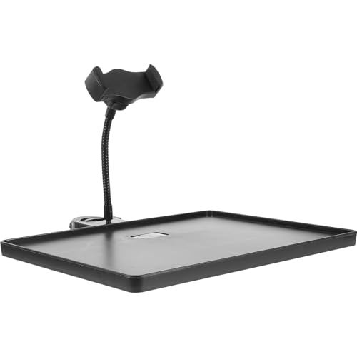 UTHCLO Support Téléphone Réglable avec Plateau Sonore Support de Bureau Polyvalent pour Diffusion Direct Compatible avec Accessoires Audio et Smartphone Installation Facile