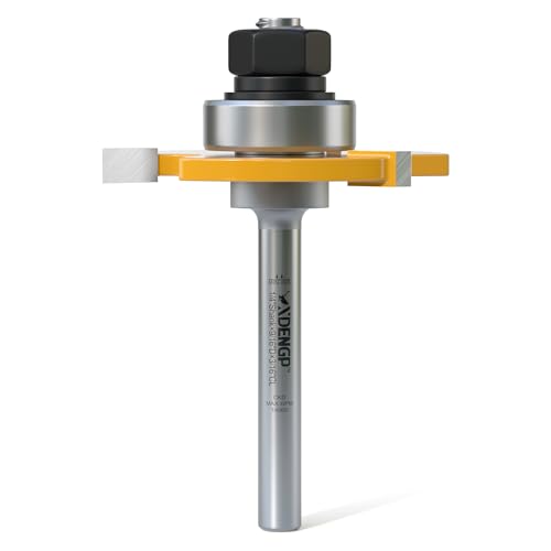 Image of Slot Cutter Router Bit 1 /4 Shank, 3 Wing Slotting Cutter Router Bit for T-Molding Slot Cutting | 3 /16 inch Carbide Height