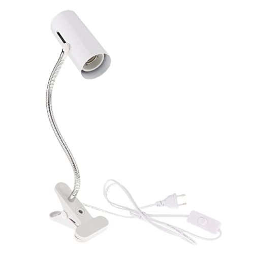 Portalámparas UVA/UVB E27 para reptiles con casquillo cerámico blanco 3