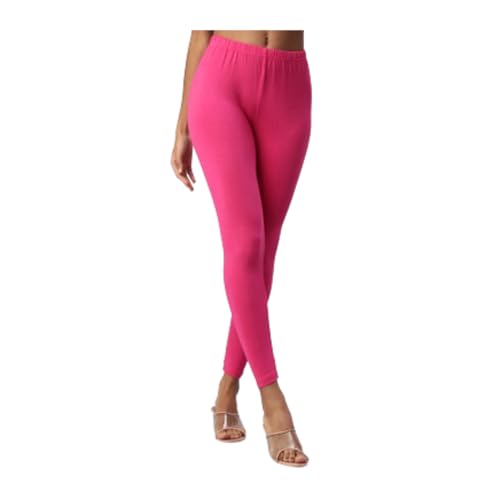 Image of Women�s Slim Fit Cotton Lycra 4-Way Leggings|Ankle Length|