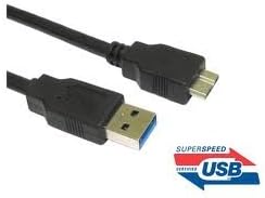Miniatura 2 de BIPRA Cable USB 3.0 SuperSpeed OEM A a Micro B para discos duros externos WDSeagateClickfreeToshibaSamsung (1 pie-13.8 in - 1.1 ft)