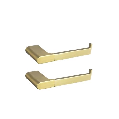 Brushed Gold 4-Piece Towel Ring Rack Set - Stylish Bathroom 