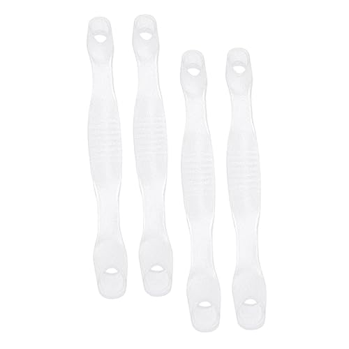 PartyKindom 4Pcs Transparent Elastic Toe Separators for Women Bunion Correctors Soft Gel Toe Spacers for Hammertoe and Foot Alignment Day and Night Use Foot Care