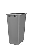 Rev-A-Shelf Polymer Replacement 50qt Waste/Trash Container Pull Outs, Standard, Metallic Silver
