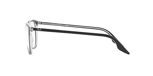 Image of Ray-Ban unisex-adult Rx5406f Low Bridge Fit Square Prescription Eyewear Frames