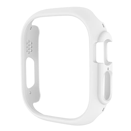 Étui de protection pour iWatch Ultra 49mm cadre blanc en PC résistant