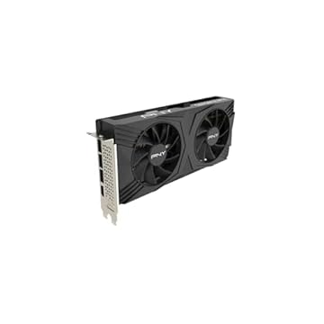 PNY Placa gráfica GeForce RTX™ 4070 Super 12GB Verto™ OC Dual Fan DLSS 3 (NVIDIA GeForce SFF-Ready, 192 bits, GDDR6X, PCIe 4.0, HDMI/DisplayPort, suporta 4k, incluindo adaptador, 2 compartimentos)